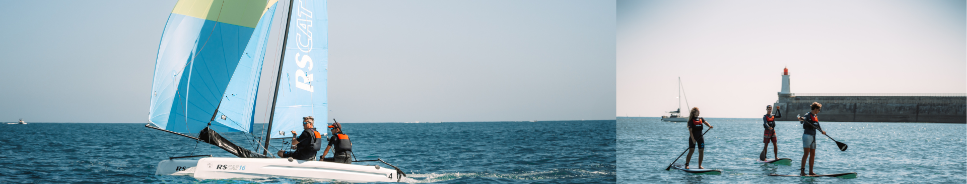 bandeau catamaran et paddle